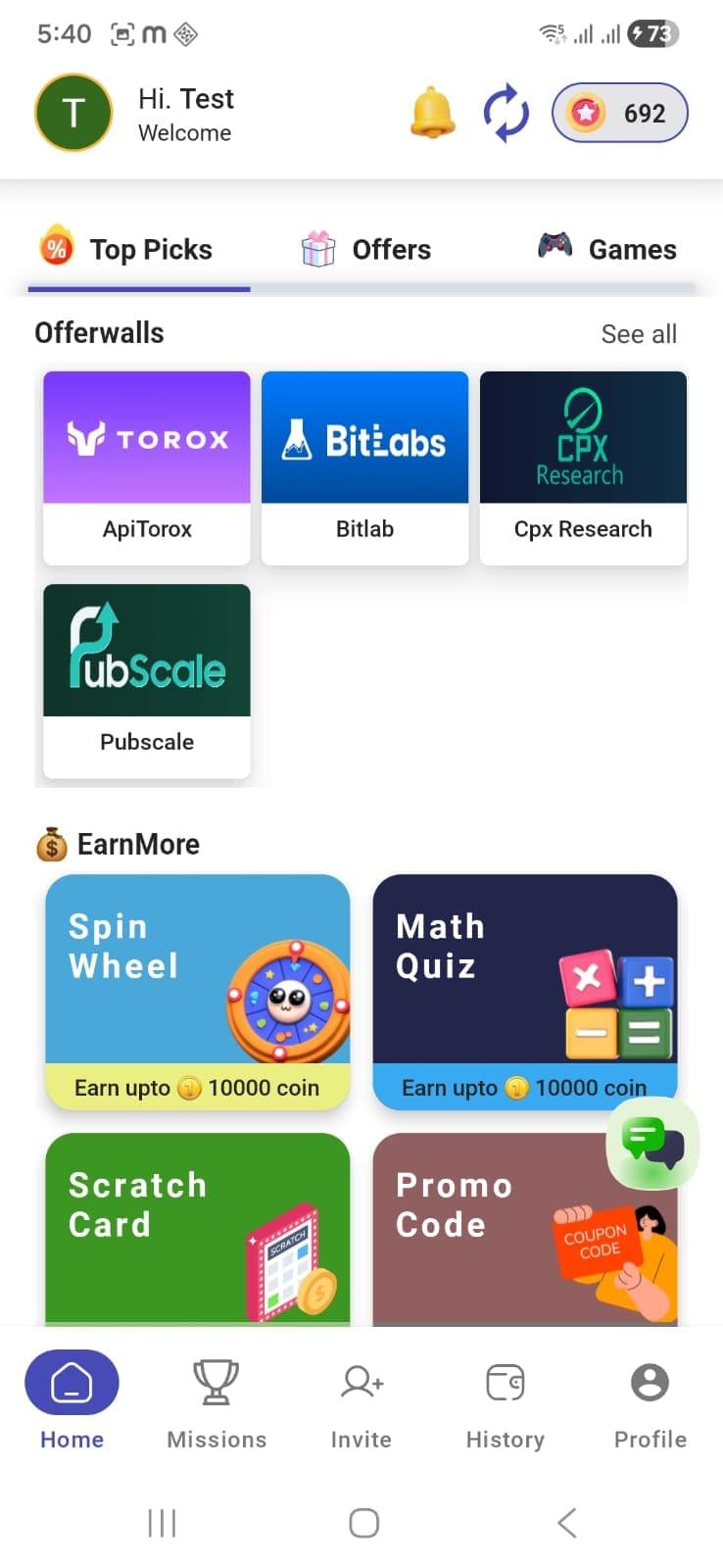 App screenshot